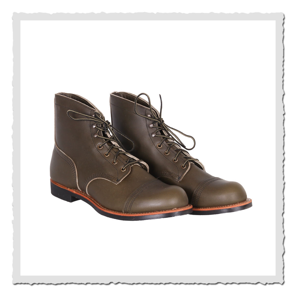 Iron Ranger 8078 alpine portage – strapazierfähige Herren-Stiefel aus Leder in Olivgrün